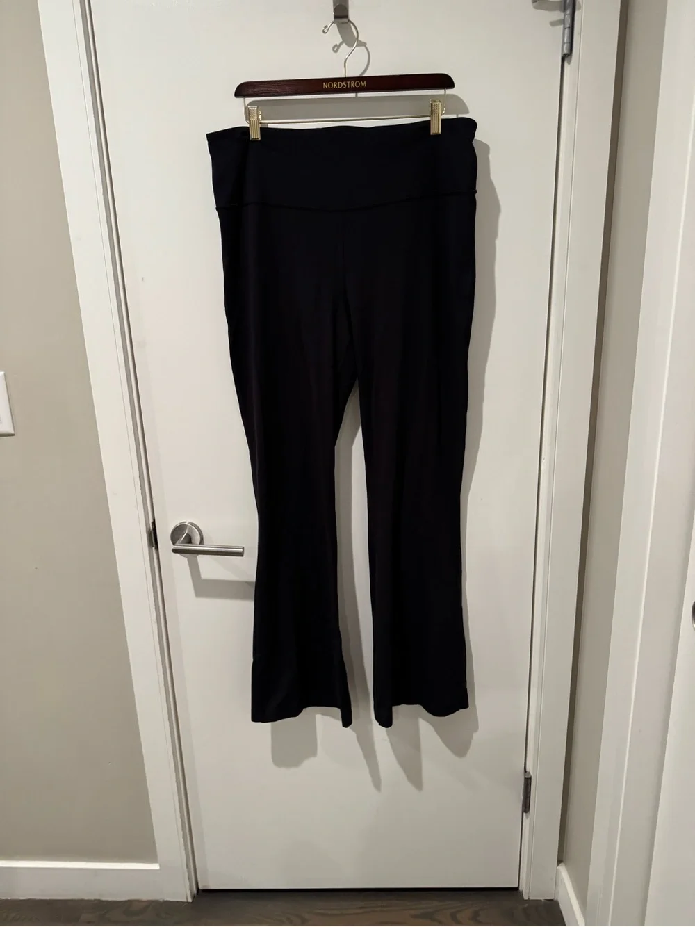 lululemon athletica Black Groove Nulu Super High Rise Flare Yoga Pants Size 16